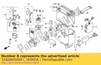 31600KS4841, Honda, spanningsregelaar honda cn 250 1994, Nieuw