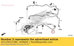 Here you can order the pipe comp. B, fr. Brake from Honda, with part number 45125KZZJ80: