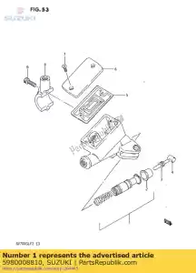 Suzuki 5980008810 conjunto de pistão e copo - Lado inferior