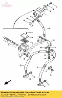 3LD258721000, Yamaha, hose, brake 1 yamaha xtz supertenere 750, New