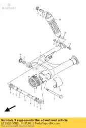 Aqui você pode pedir o espaçador, rr swg, c em Suzuki , com o número da peça 6128238B00: