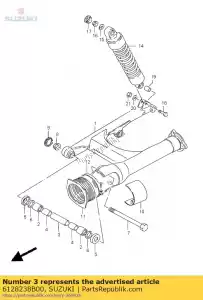 suzuki 6128238B00 espaçador, rr swg, c - Lado inferior