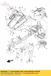 Ici, vous pouvez commander le support, flexible de frein 1 auprès de Yamaha , avec le numéro de pièce 5YU258750000: