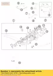 Ici, vous pouvez commander le cylindre de frein à main 2011 auprès de KTM , avec le numéro de pièce 75613001100: