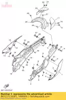 B672171100P1, Yamaha, capa, lado 1 yamaha  mt 1000 2016 2017, Novo