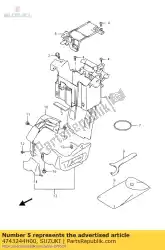 Aquí puede pedir tapa, batería hol de Suzuki , con el número de pieza 4743244H00: