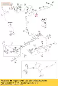 ktm 76542001000 pinza de freno trasera - Lado inferior