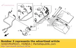 kabel, start vleermuis van Honda, met onderdeel nummer 32401MGMD21, bestel je hier online: