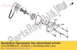 Here you can order the chain, water pump drive ( from Honda, with part number 19225MBB003: