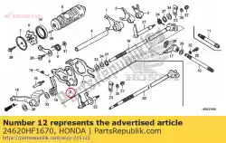 Qui puoi ordinare braccio comp., maestro del cambio da Honda , con numero parte 24620HF1670: