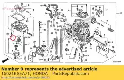 Tutaj możesz zamówić zestaw pompy, membrana od Honda , z numerem części 16021KSEA71:
