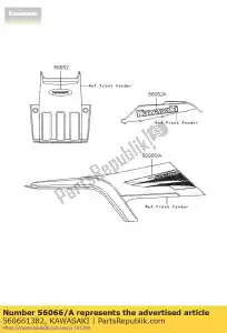 Kawasaki 560661382 wzór, b?otnik fr, r - Dół