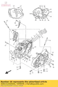 yamaha 3D8151550000 mondstuk 3 - Onderkant