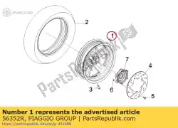 Aqui você pode pedir o roda em Piaggio Group , com o número da peça 56352R: