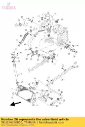 Ici, vous pouvez commander le pipe 6 auprès de Yamaha , avec le numéro de pièce 5RU124760000: