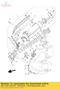 yamaha 5RU148710000 tubo 1 - Lado inferior