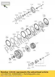 Here you can order the rod-push zx1000nff from Kawasaki, with part number 131160719: