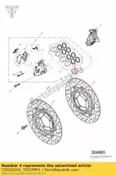 Aqui você pode pedir o kit de vedação em Triumph , com o número da peça T2020243: