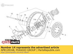 Aprilia AP8128168, Podk?adka dystansowa przedniego ko?a, OEM: Aprilia AP8128168