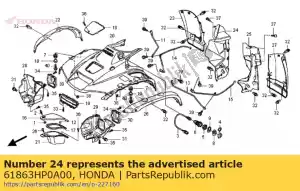 Honda 61863HP0A00 garde-boue, r. fr. - La partie au fond
