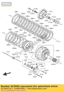 kawasaki 92200S267 washer lv1000-a1h - Bottom side