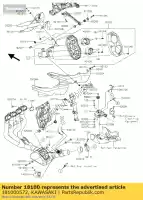 181000572, Kawasaki, silenciador de cuerpo kawasaki ninja h2r  p h2 n 1000 , Nuevo