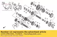 23451MR1000, Honda, ingranaggio, m-3 honda vt shadow c vt600c vt600cm vt600 600 , Nuovo