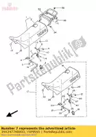 34X247740000, Yamaha, alfiler yamaha dt dtlc 125, Nuevo