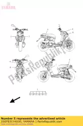 Here you can order the graphic 14 from Yamaha, with part number 1S0F831Y4000: