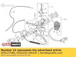 Aprilia AP8127588, Lh licht sel. met bedrading, OEM: Aprilia AP8127588