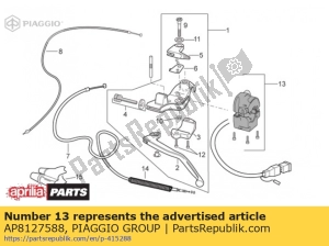 aprilia AP8127588 ?wiat?a lewe sel. z okablowaniem - Dół
