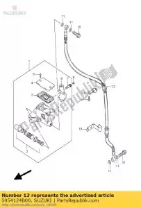 suzuki 5954124B00 przewodnik, przewody hamulcowe - Dół