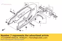 77250MATH00ZA, Honda, conjunto de capucha, asiento (wl) * tipo honda cbr super blackbird xx cbr1100xx 1100 , Nuevo