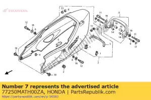 Honda 77250MATH00ZA kappenset, stoel (wl) * type - Onderkant