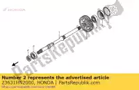 23631HN2000, Honda, engrenagem, acionada final (40t) honda trx 500 2001 2002 2003 2004 2005 2006 2007 2008 2009 2013, Novo