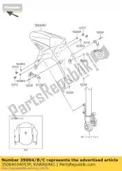 spatbordfront, c. M. Oranje van Kawasaki, met onderdeel nummer 35004034053P, bestel je hier online: