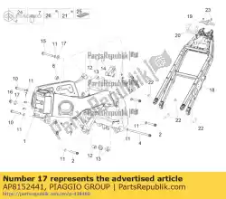 Qui puoi ordinare rondella 10,5x25x4 da Piaggio Group , con numero parte AP8152441: