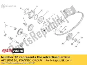Piaggio Group AP8206116 sta?e ko?o pasowe - Dół