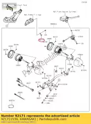 Here you can order the clamp from Kawasaki, with part number 921711539: