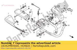 honda 18342MEH000 protettore, fr. silenziatore - Il fondo