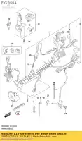 3665105301, Suzuki, braçadeira, cabo do motor de partida suzuki dr200s 200 , Novo