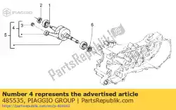 Ici, vous pouvez commander le tige de connexion auprès de Piaggio Group , avec le numéro de pièce 485535: