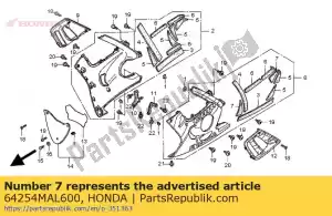 Honda 64254MAL600 mat d, dolna maska - Dół