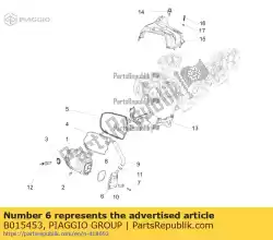 Aqui você pode pedir o tampa de sangramento de óleo em Piaggio Group , com o número da peça B015453: