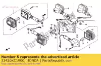 33420KC1900, Honda, comp. base, r. fr. piscadela honda cb twofifty  f super dream td cbx cb125td cb250 250 125 , Novo