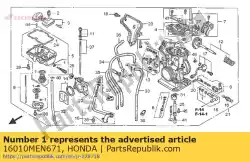 Aquí puede pedir juego de juntas de Honda , con el número de pieza 16010MEN671: