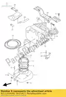 9211203G00, Suzuki, couvercle carburant lt-a50 suzuki lt a 500 2002 2003 2004 2005 2006 2007, Nouveau