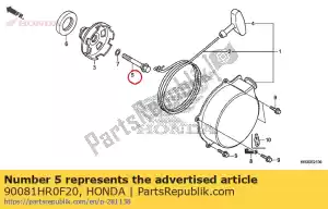 honda 90081HR0F20 bout, speciaal, 12mm - Onderkant