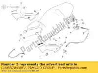 GU05570430F2, Piaggio Group, Pannello laterale sinistro. grigio     , Nuovo