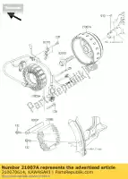 210070614, Kawasaki, rotore klx250sff kawasaki klx 250 2015 2016, Nuovo